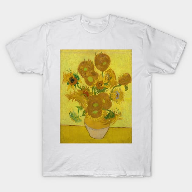 Van Gogh Sunflowers Fine Art T-Shirt by bragova